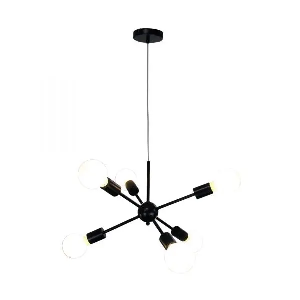 SPUTNIK.6 6-light Groovy Satellite Pendant