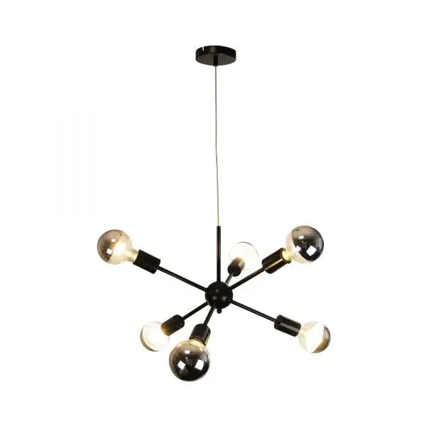 SPUTNIK.6 6-light Groovy Satellite Pendant