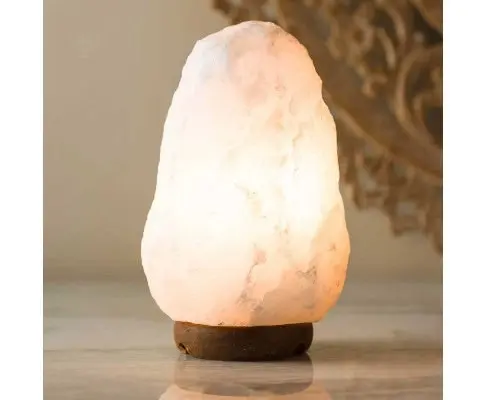 12V 12W 2-3Kg Himalayan White Salt Lamp Crystal Rock Natural Shape Unique Lamps