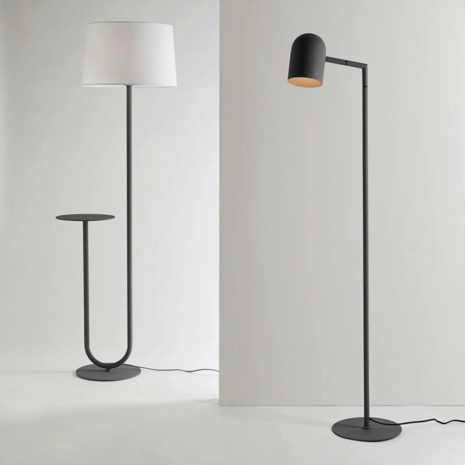 Mayfield Lighting Esta Charcoal Floor Lamp