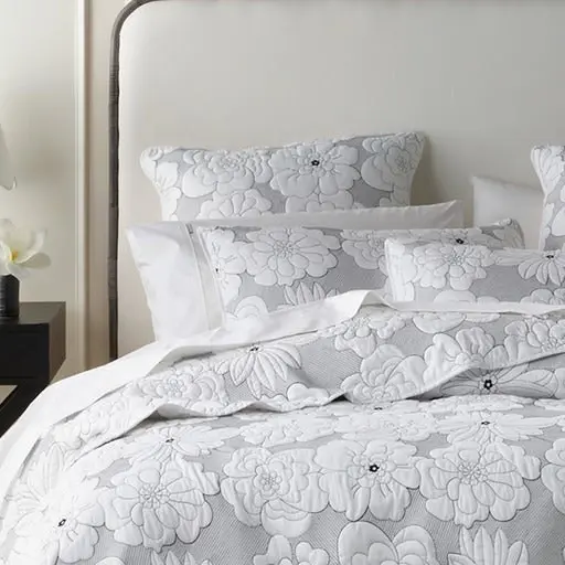 Bianca Bedding Leona White Polyester Bedspread Set