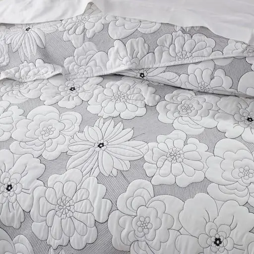 Bianca Bedding Leona White Polyester Bedspread Set