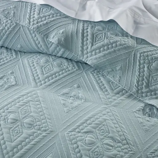 Bianca Bedding Aspen Sky Blue Polyester Bedspread Set