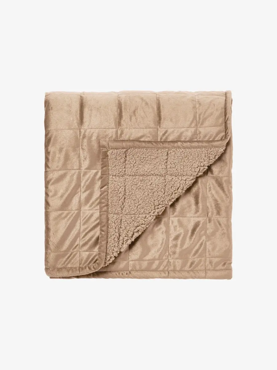 Linen House BRAY THROW - FRAPPE