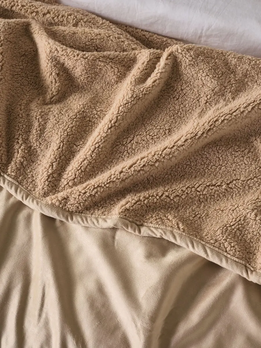 Linen House SENA BLANKET - FRAPPE