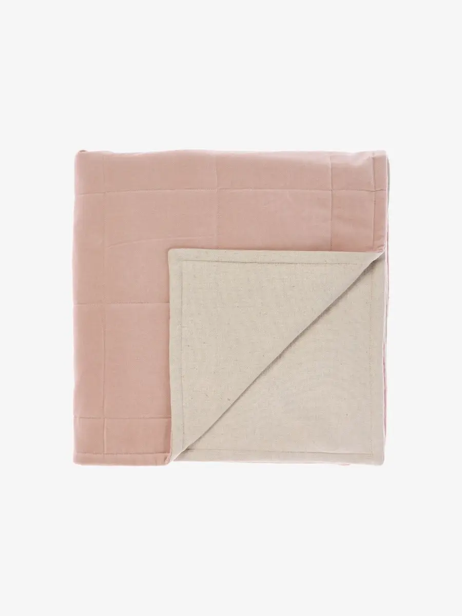 Linen House LOFT THROW - PINKSALT