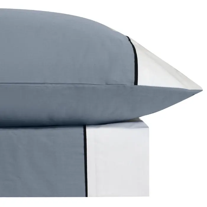 Bas Phillips New York Quilt Cover Set - Mercury/White