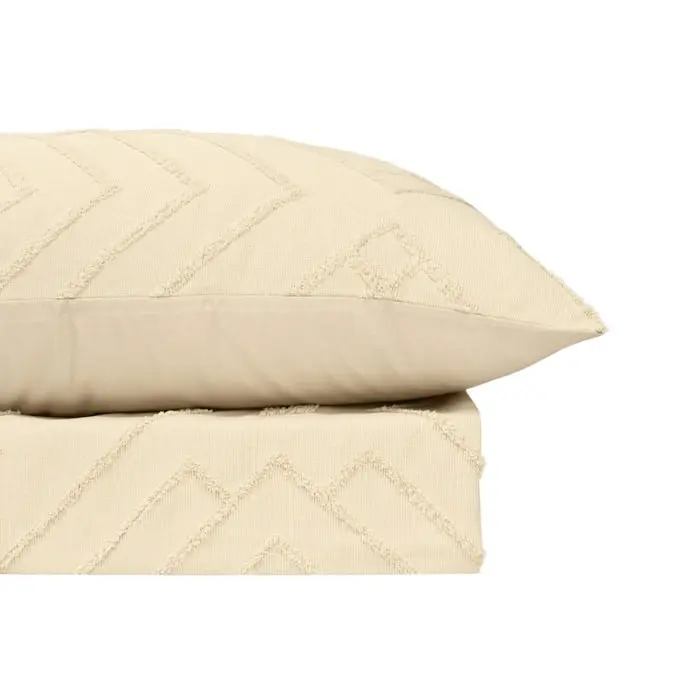 Bas Phillips Marrakesh Tufted Quilt Cover Set - OATMEAL