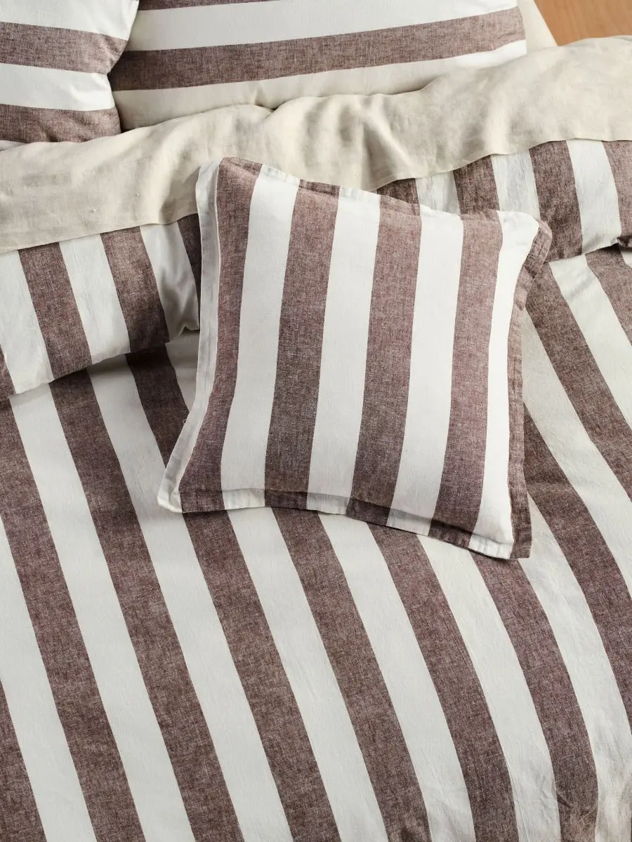 Linen House Vintage Stripe   Tiramisu