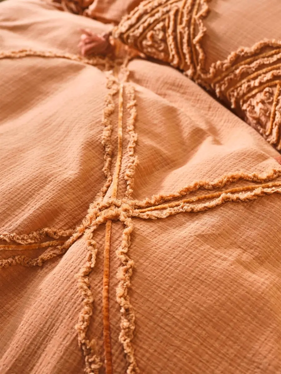 Linen House Heather Brandy Quilt Cover Set