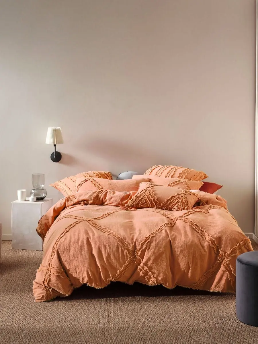 Linen House Heather Brandy Quilt Cover Set