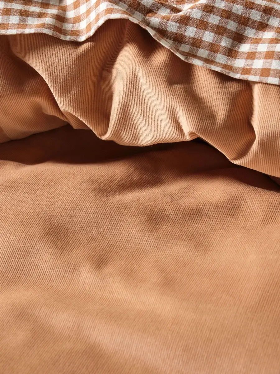 Linen House Den Caramel Quilt Cover Set