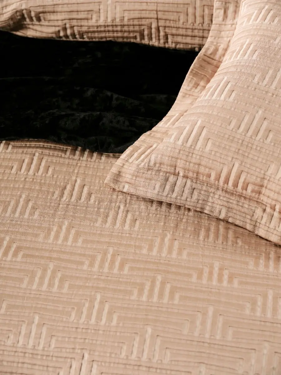 Grace By Linen Winston Gold Quilt Cover Set