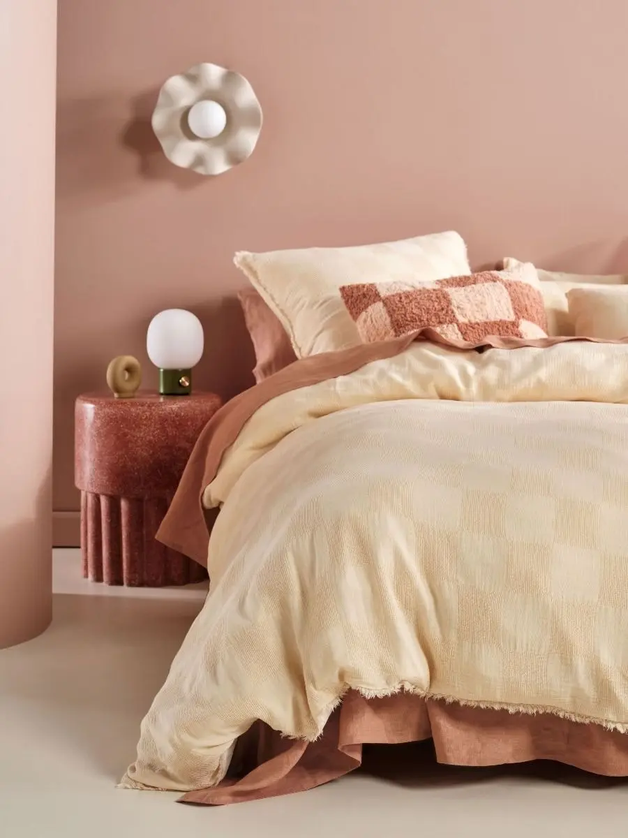 Linen House Capri Pale Peach Quilt Cover Set