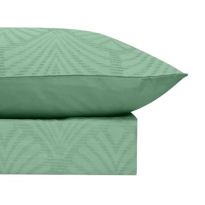 Bas Phillips Gatsby Cotton Jacquard Quilt Cover Set - Basil Haze