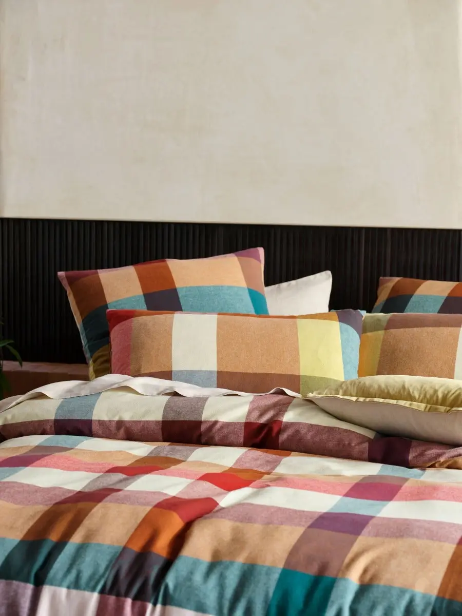 Linen House Eastwood Quilt Cover Set   Pecan