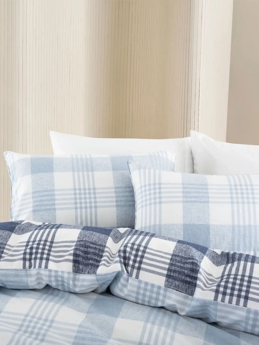 Esprit WYNONA BLUE QUILT COVER SET