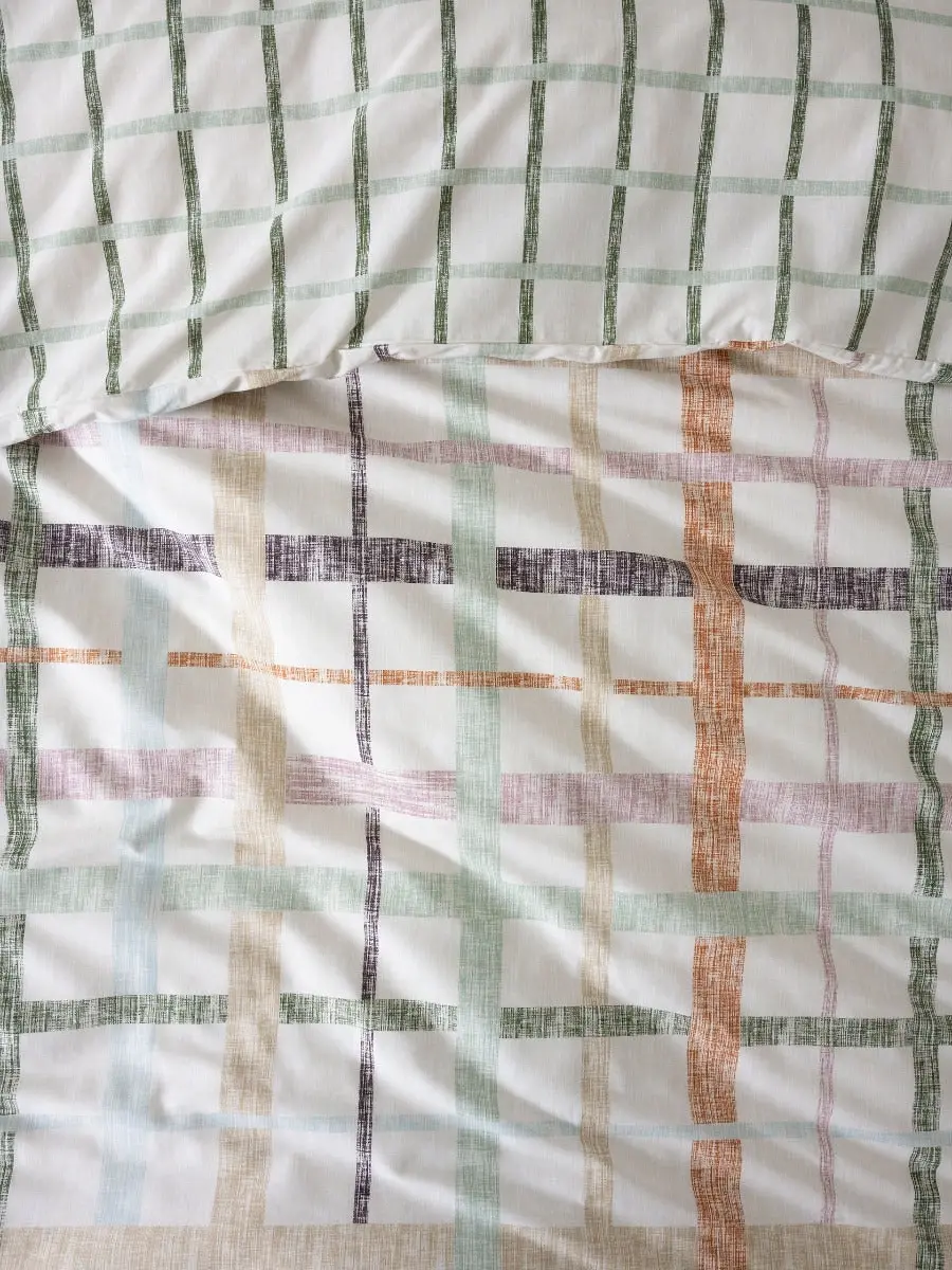 Esprit FARREN MULTI COLOUR QUILT COVER SET