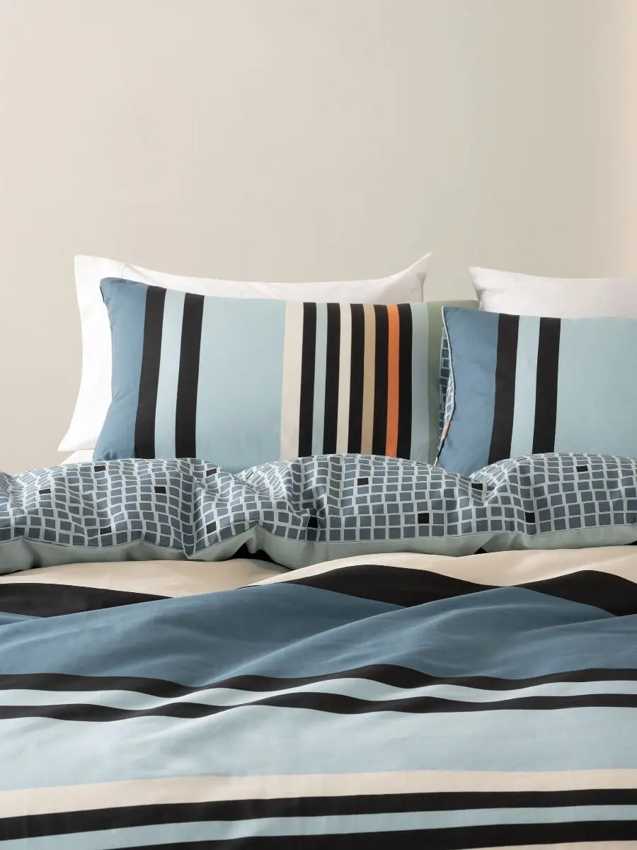 Esprit HOUSTON MULTI COLOUR QUILT COVER SET