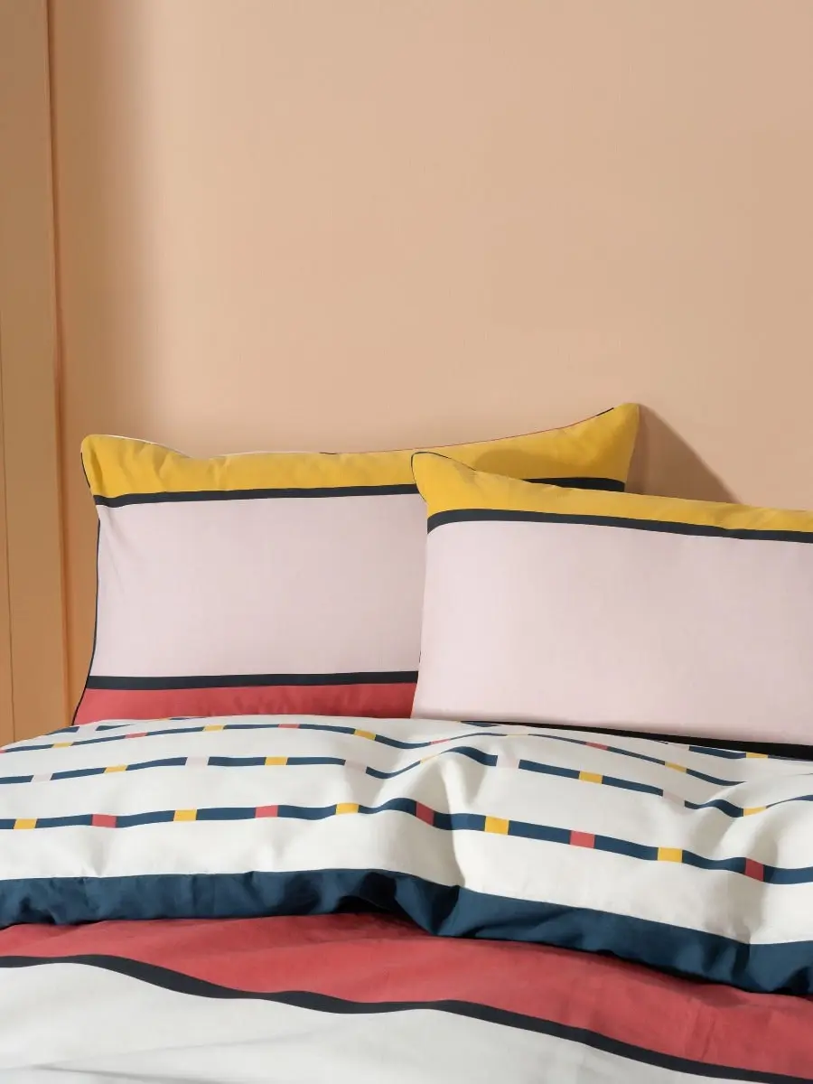 Esprit TOMMY MULTI COLOUR QUILT COVER SET