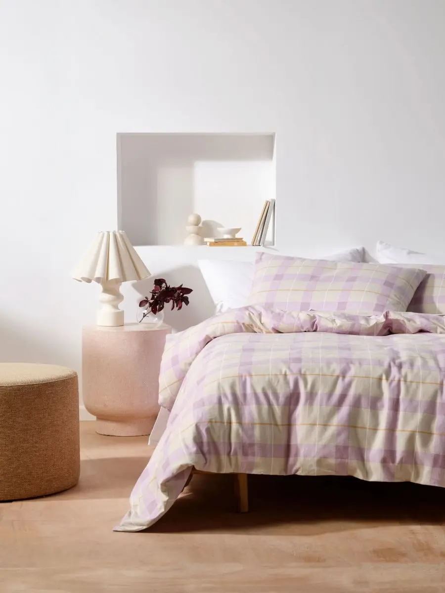 Linen House Flannelette Quilt Cover Set   Corinne Lavender