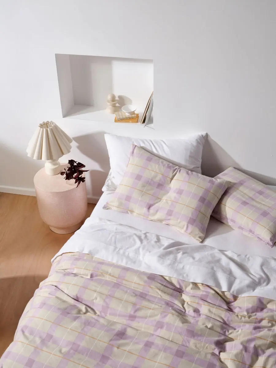 Linen House Flannelette Quilt Cover Set   Corinne Lavender