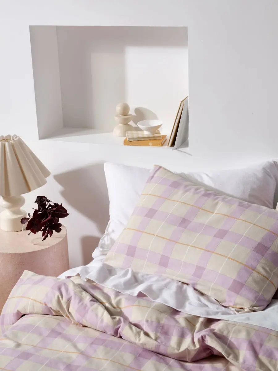 Linen House Flannelette Quilt Cover Set   Corinne Lavender