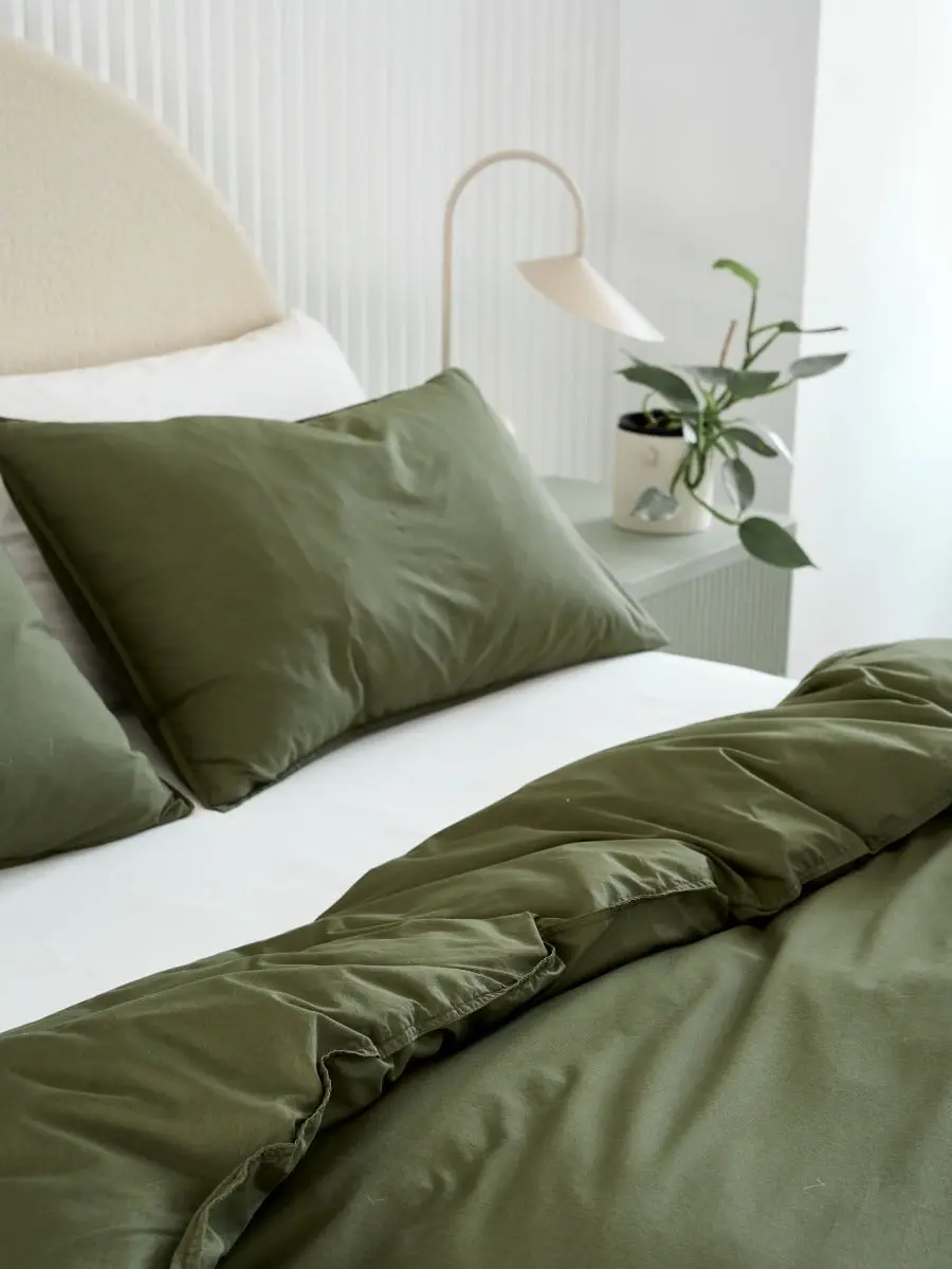 Linen House Terra Olive Quilt Cover Set