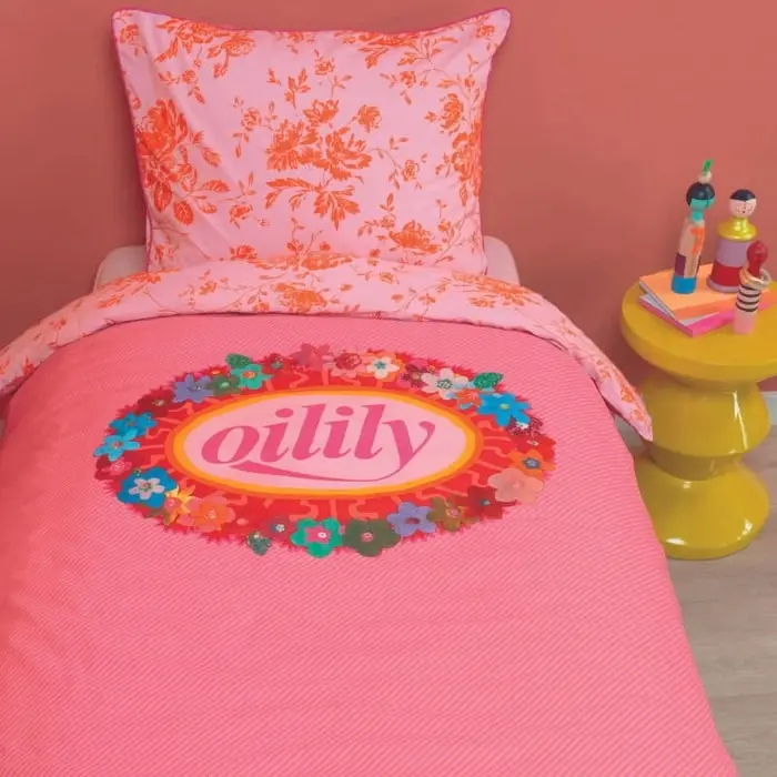 Bedding House Oilily Kids Cotton Quilt Cover Sets - Prom Flowers Pink