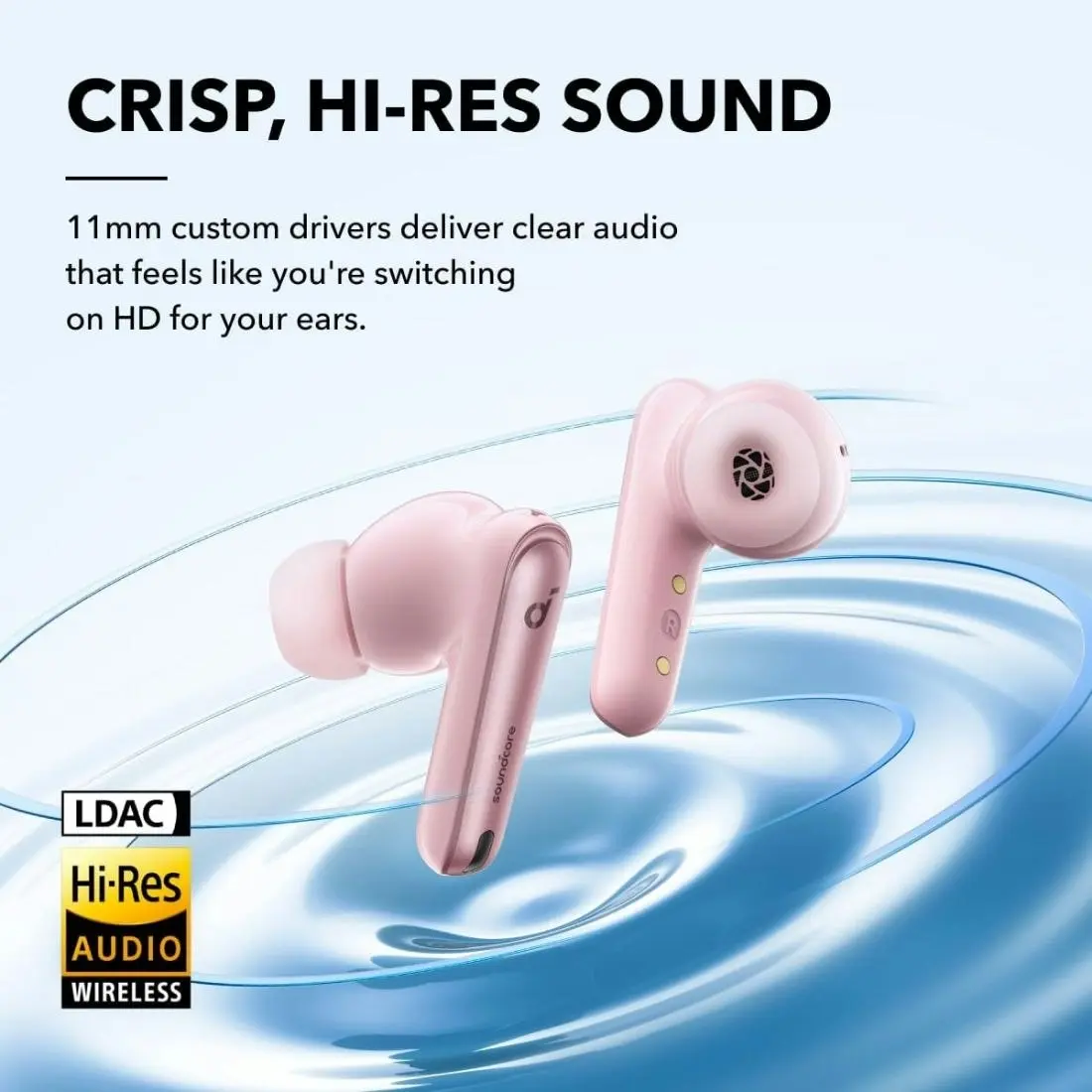 Soundcore Liberty 4 NC Wireless Noise Cancelling Earbuds - Pink