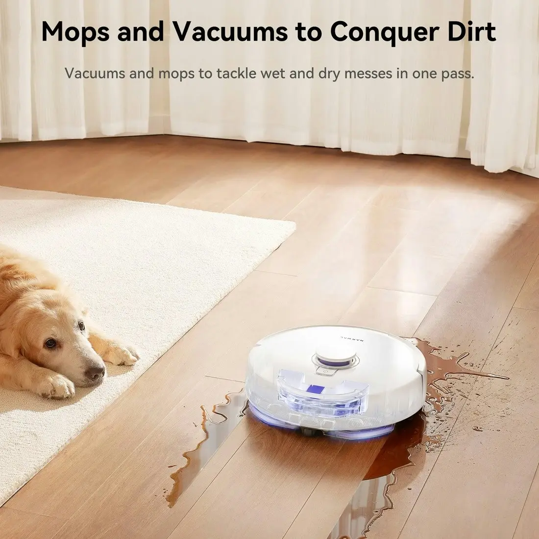 Narwal Freo X Plus Robot Vacuum Cleaner and Mop - White