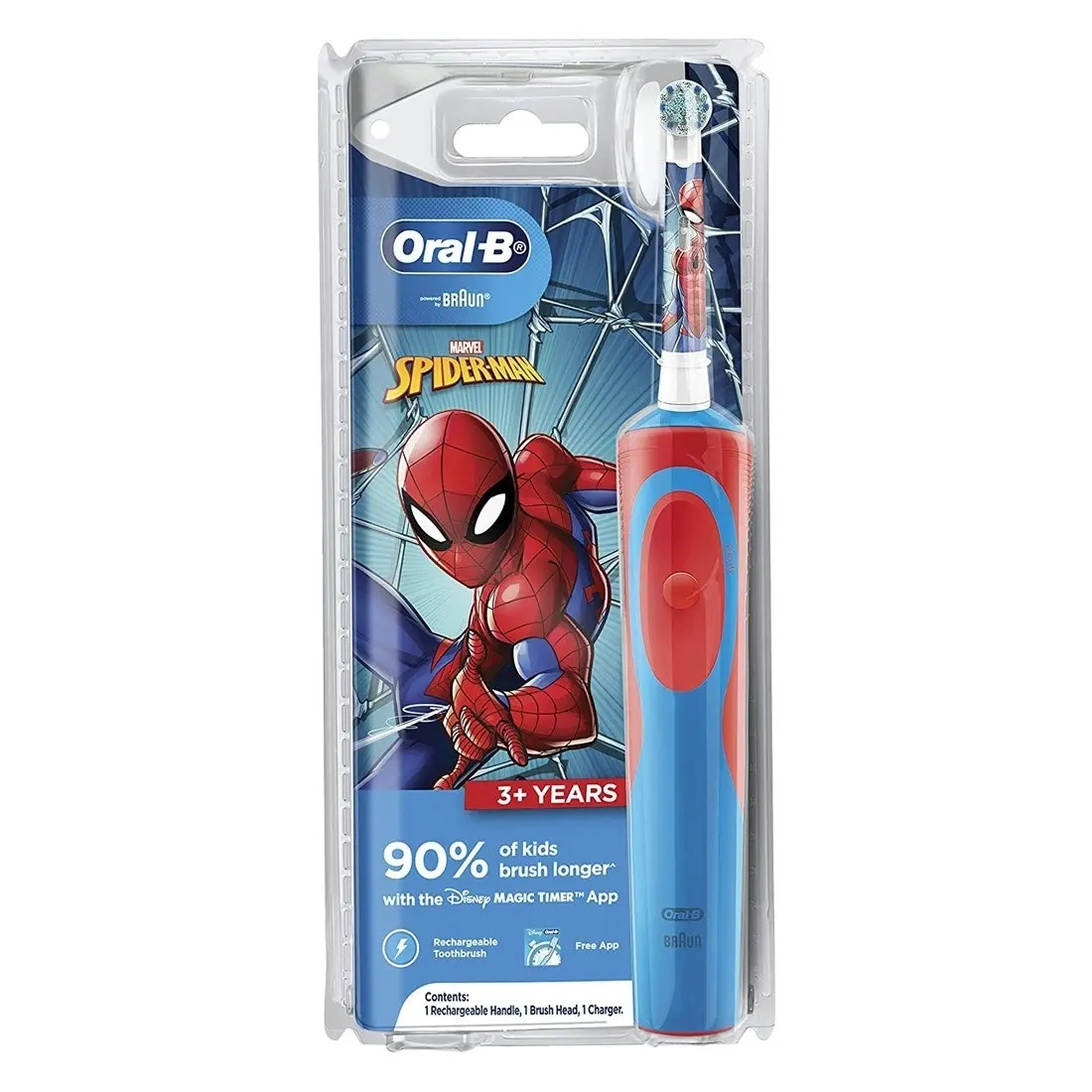 Oral-B Vitality Power Kids 3+Years Electric Toothbrush - Spiderman