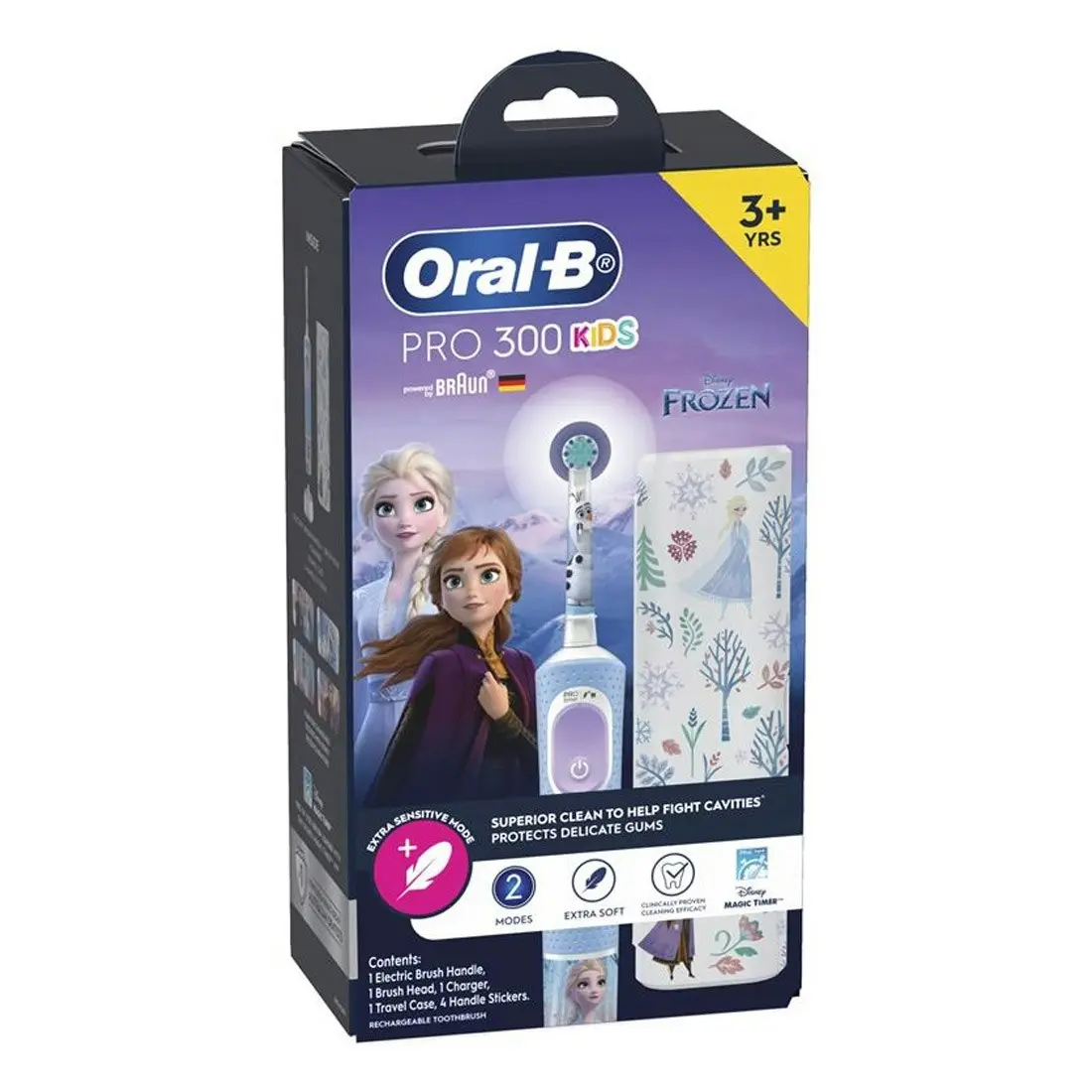 Oral B Power Toothbrush Pro 300 Kids Frozen w/ Travel Case