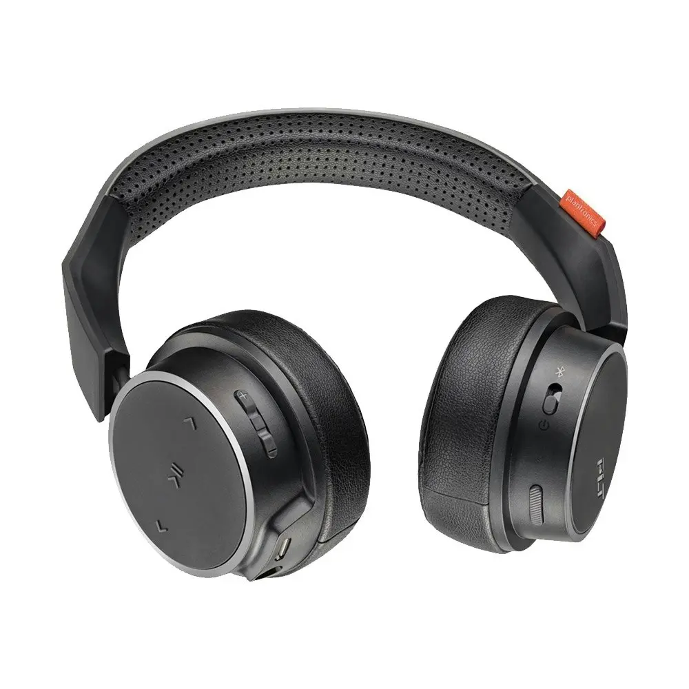 [Open Box - As New] Plantronics BackBeat Fit 505 Bluetooth Wireless Headphones Mic Memory Foam - Black