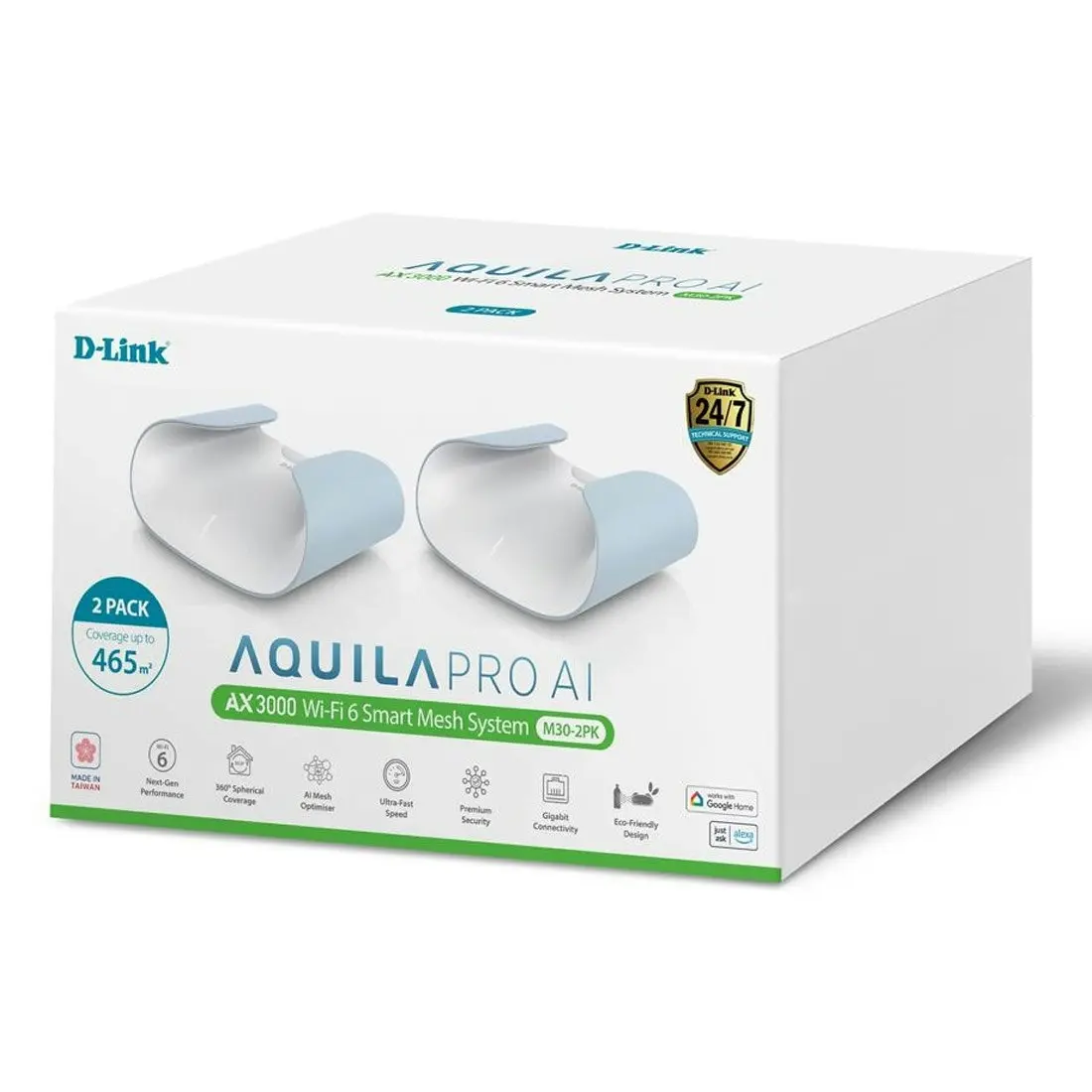 D-Link Aquila Pro AI AX3000 M30 Smart Mesh System (2-Pack)