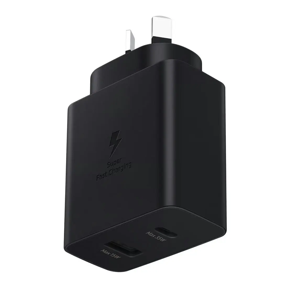 Samsung 35W Power Adapter Charger Duo DUAL port PD 3.0 (USB-C + USB-A) - Black