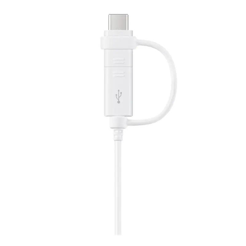 Samsung 1.5m Data Cable Combo (USB Type C & Micro USB)  EP-DG930DWEGWW - White