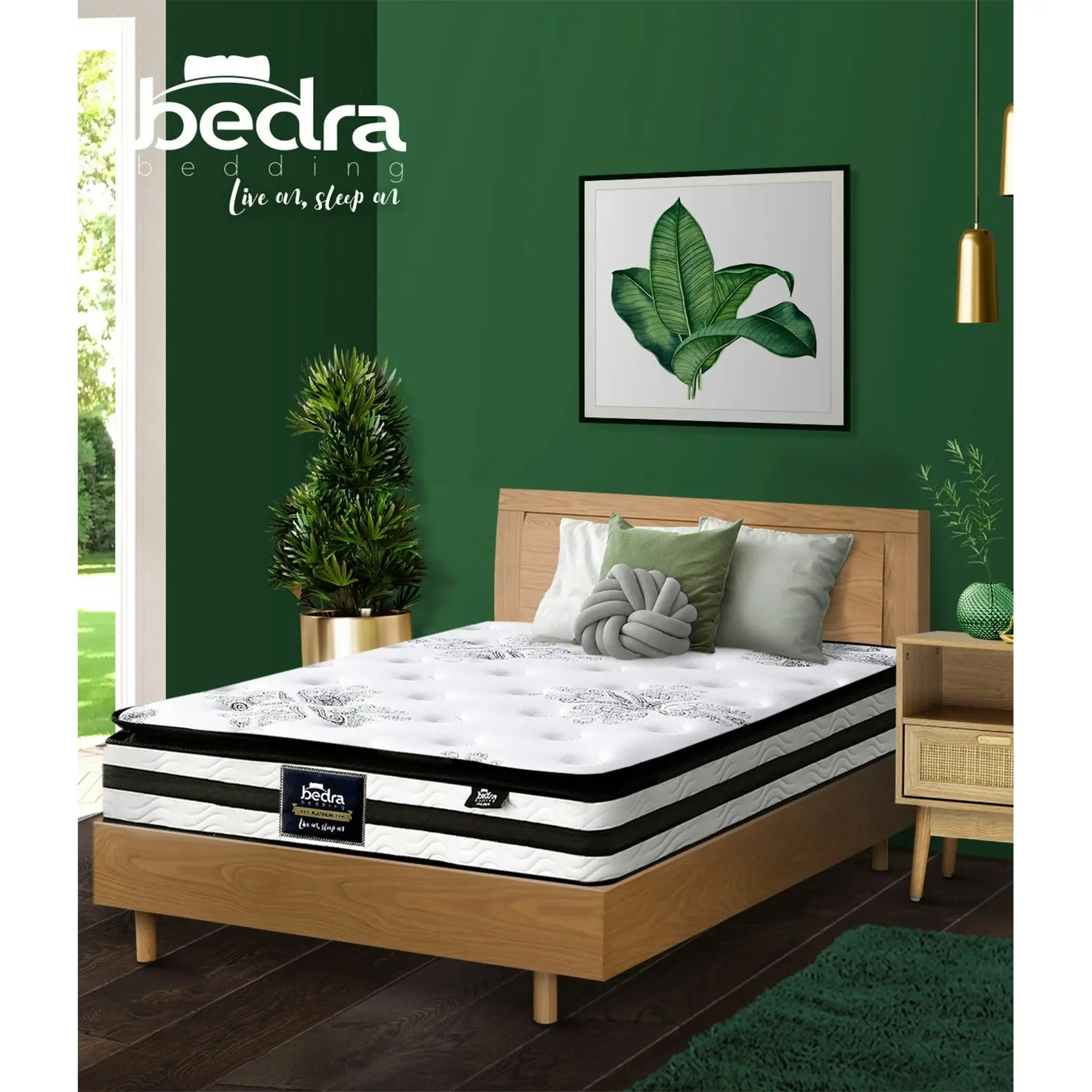 Bedra Single Mattress Breathable Luxury Bed Bonnell Spring Foam Medium 22cm