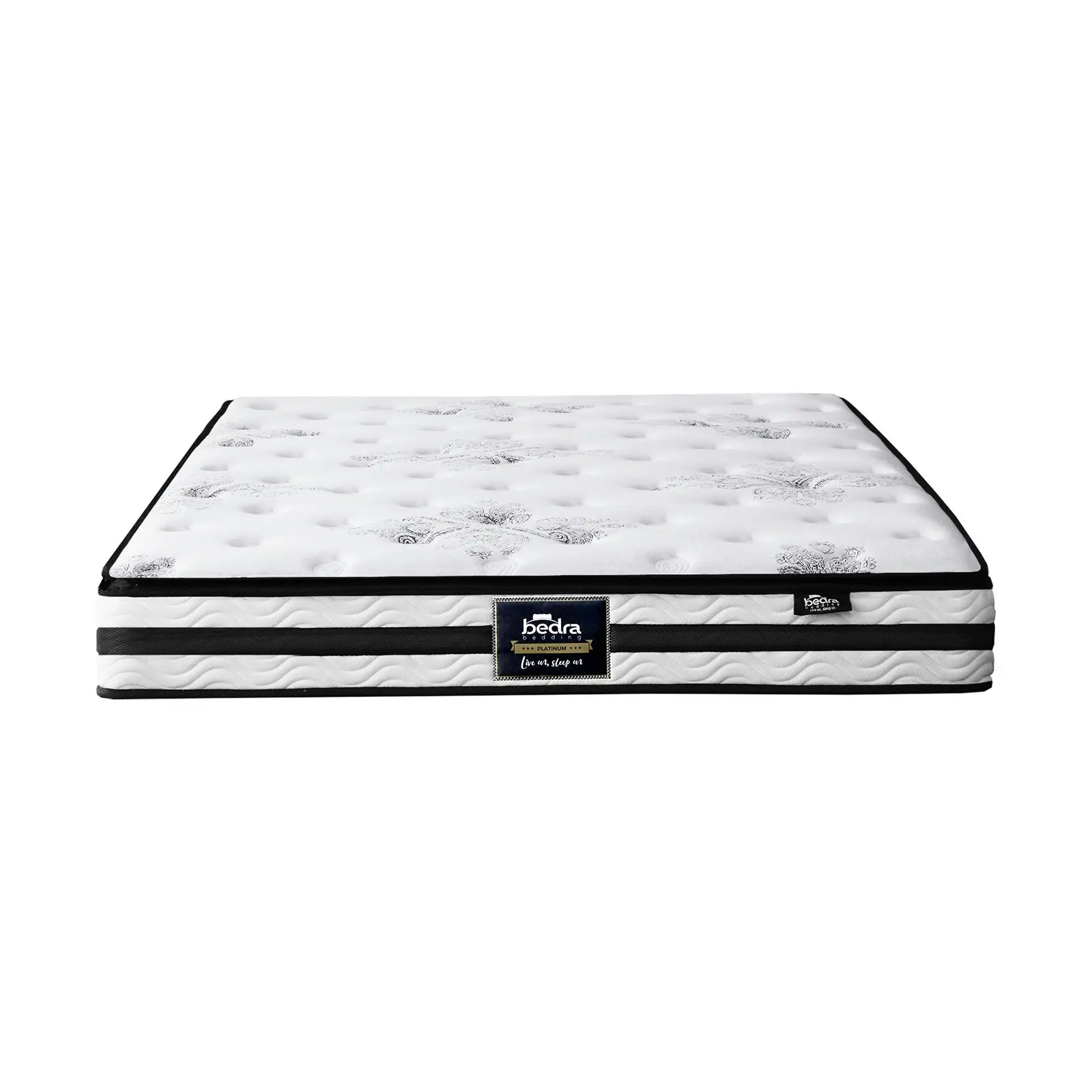 Bedra King Mattress Breathable Luxury Bed Bonnell Spring Foam Medium 22cm