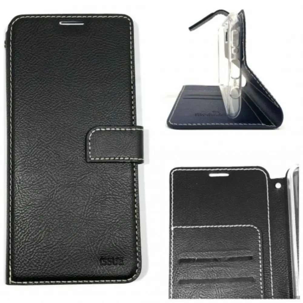 Issue Diary Case With Card Slot for Galaxy A32 6.5" - Black