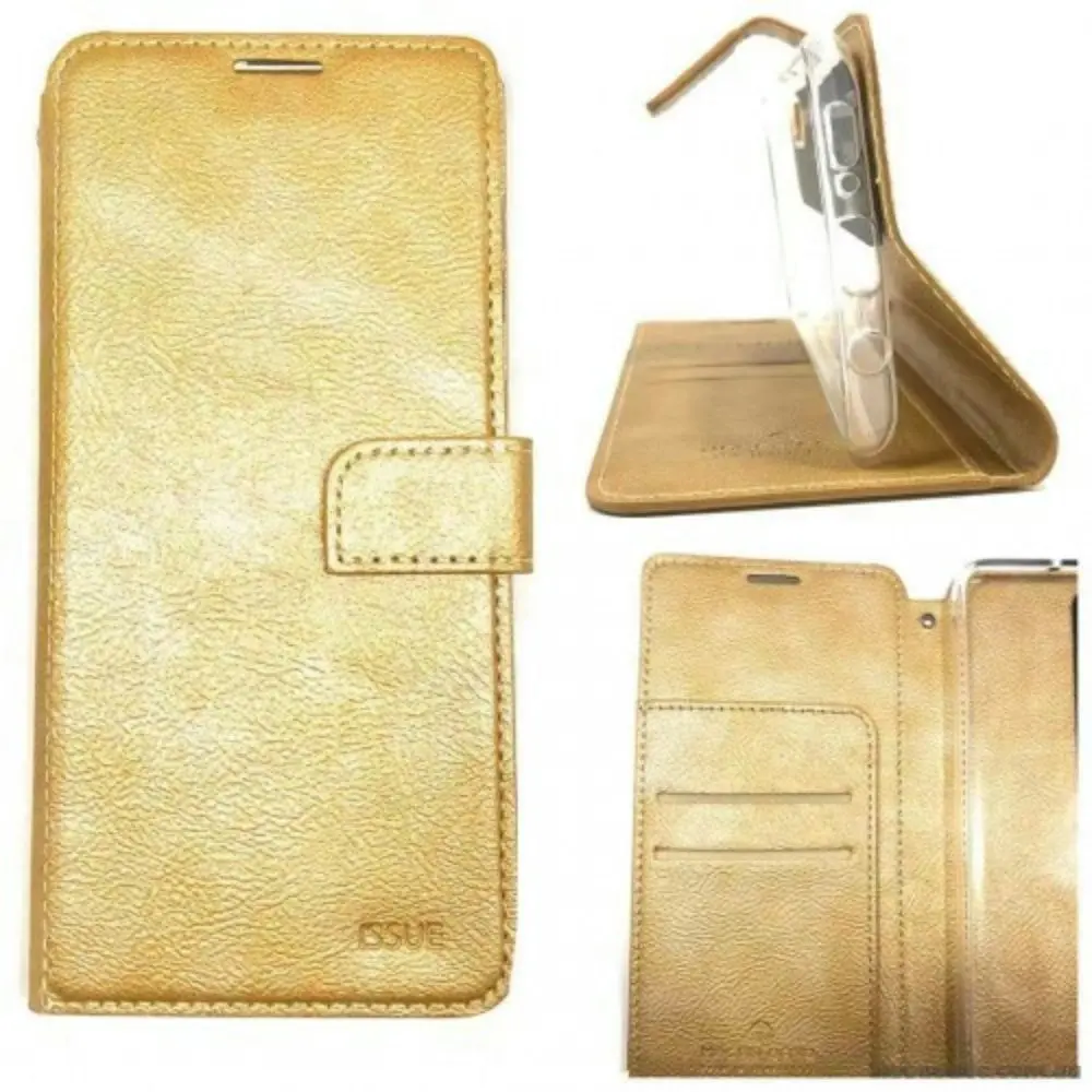 Issue Diary Case With Card Slot for Galaxy A32 6.4" - Gold