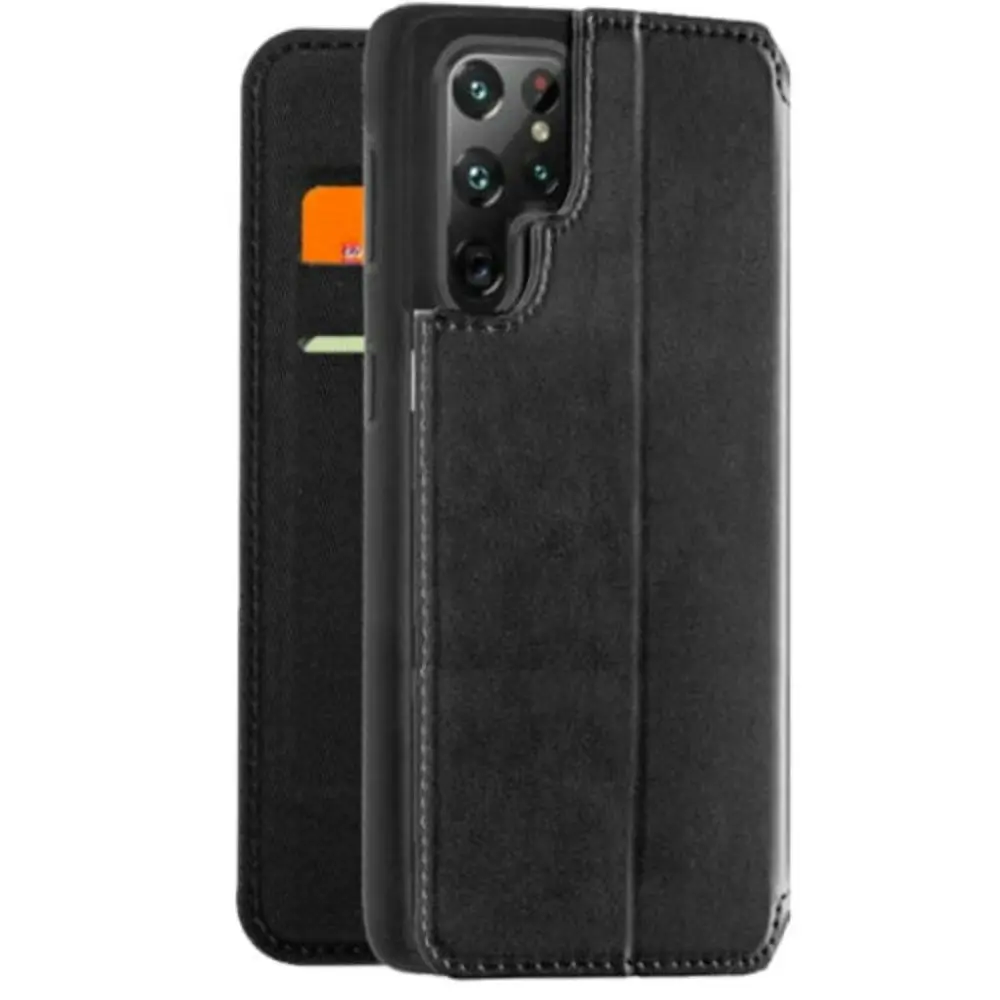 3sixT SlimFolio Case For Galaxy S22 Ultra 6.8" - Black