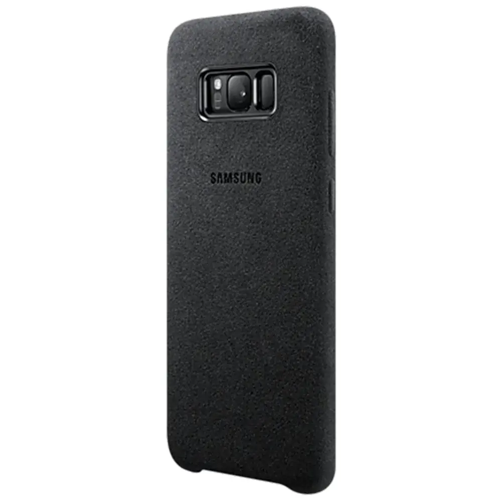 Samsung Galaxy S8+ Alacantara cover - Dark Grey