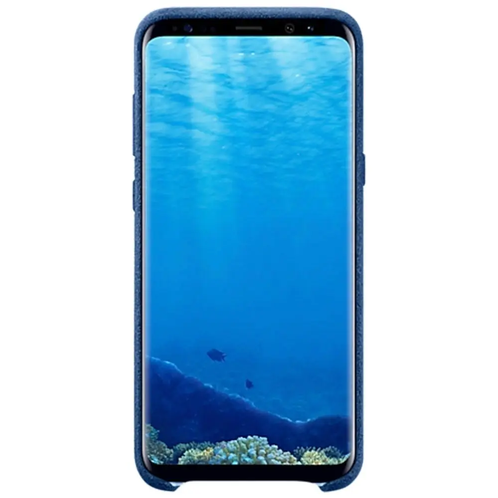 Samsung Galaxy S8+ Alacantara cover - Blue