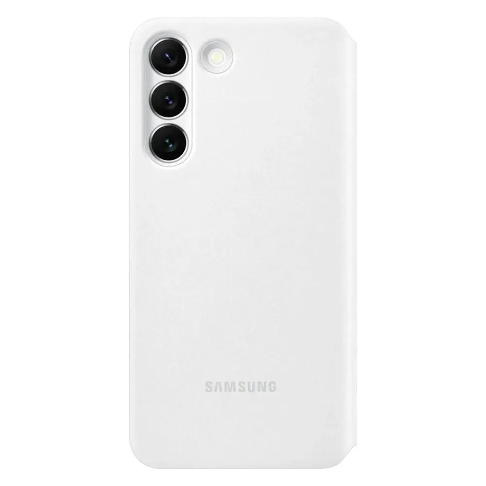 Galaxy S22 Smart Clear View Cover - White