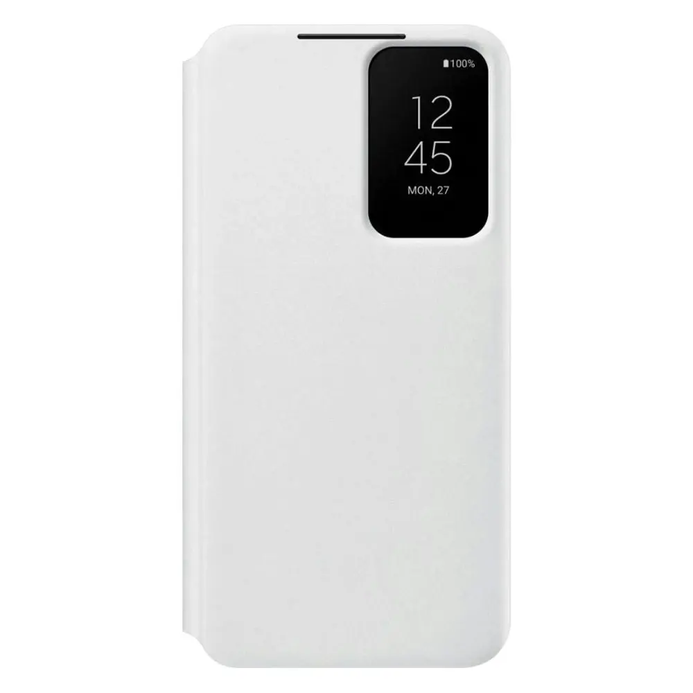 Galaxy S22 Smart Clear View Cover - White