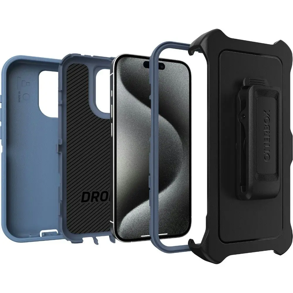 Otterbox Defender Case For iPhone 15 Pro 6.1" - Blue