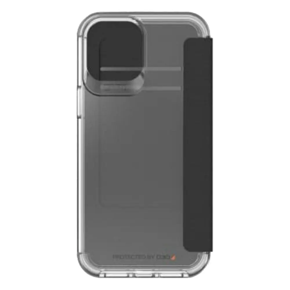 Gear4 Wembley Flip Case for iPhone 12 Pro Max 6.7'' - Clear/Black