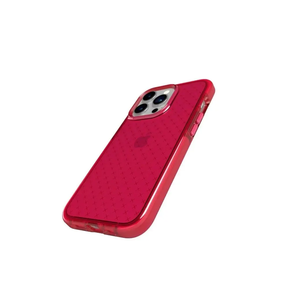 Teh21 Evo Clear Case For iPhone 13 pro 6.1" - Rubine Red