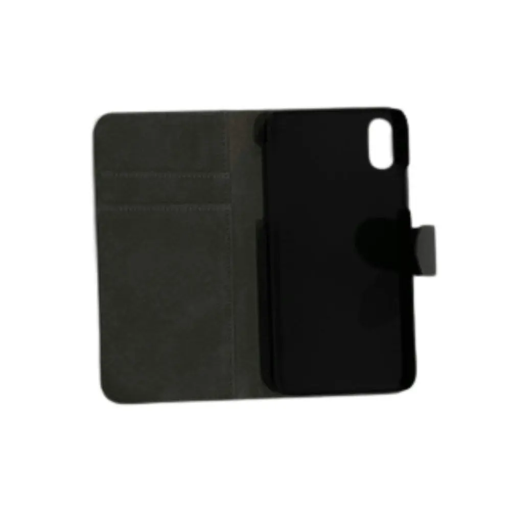 TPU Book Case With Card Slot For iPhone X / XS  5.8" - Black